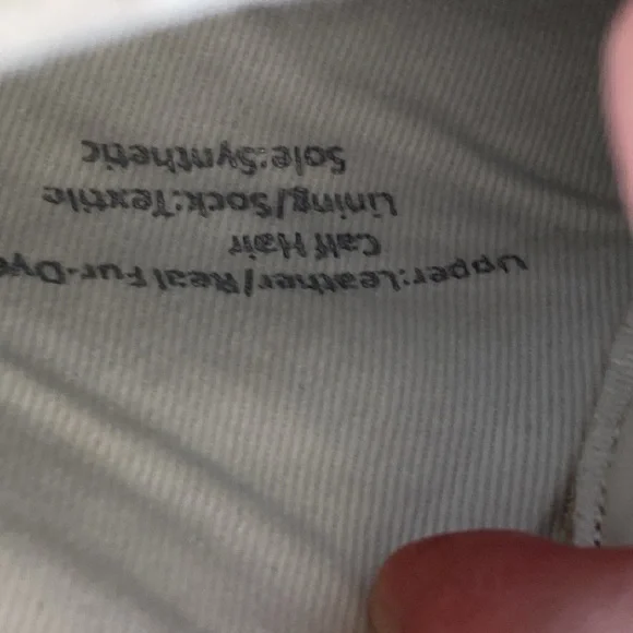 Madewell Sneakers Leather Calf Hair Mid Top Beige Brown Lace Up Size 5.5 - Picture 4 of 7